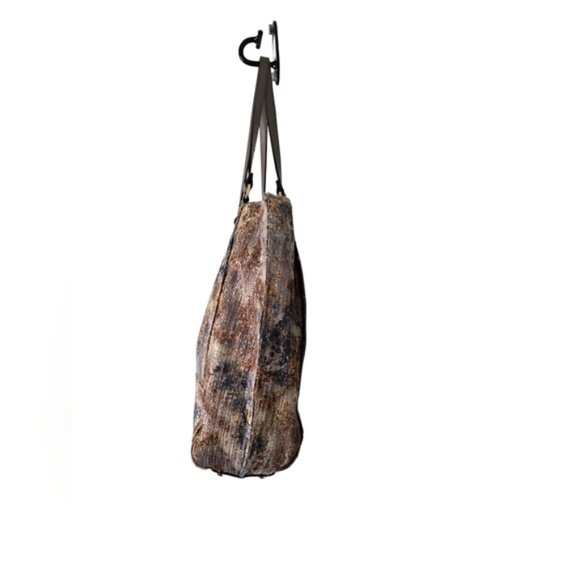 Enzo Angiolini Sparkle Tote Purse Mobwife Art To Wear Abstract Loud Luxury - Picture 4 of 13